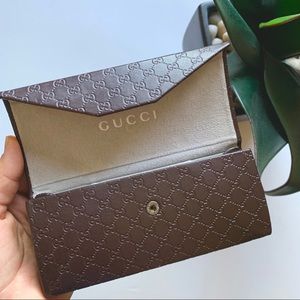 GUCCI | sunglasses foldable brown storage case